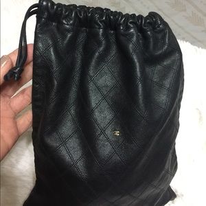 Large Authentic Chanel makeup bag/pouch